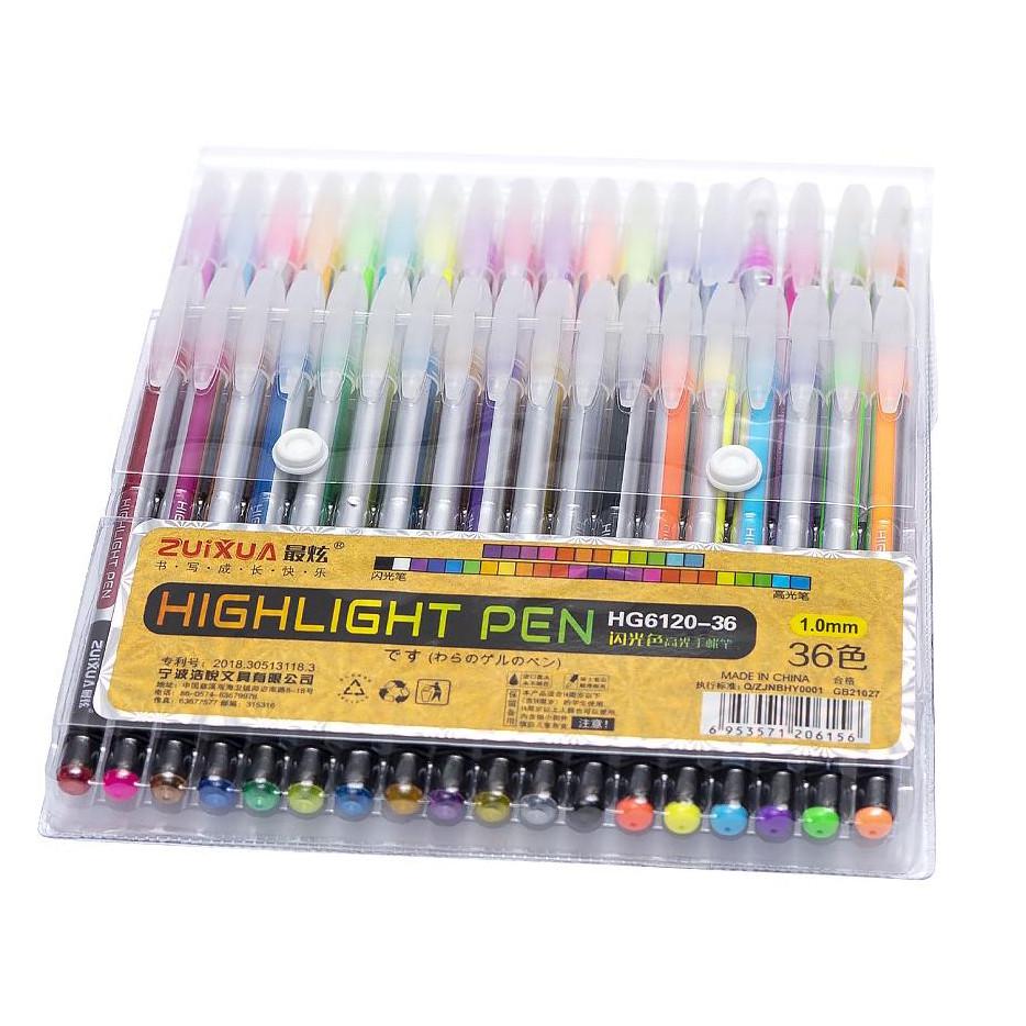 Набор гелевых ручек Bambi Highlight Pen 36 цветов Разноцветный (WR-233-P-59)
