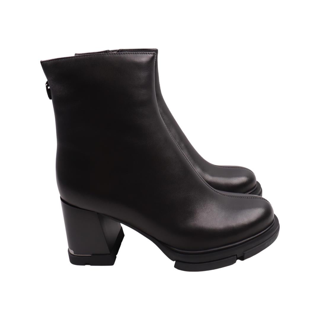 Черевики жіночі Angelo Vani зі шкіри р. 36 Чорний (202-23ZH)