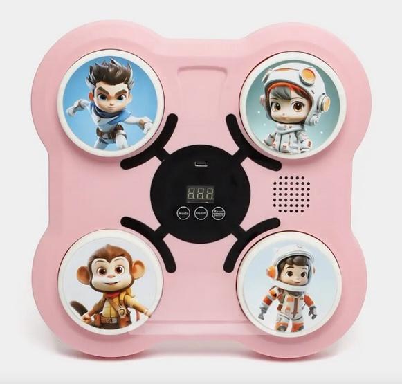 Мишень для бокса музыкальная для домашнего использования Розовый (VP-666)