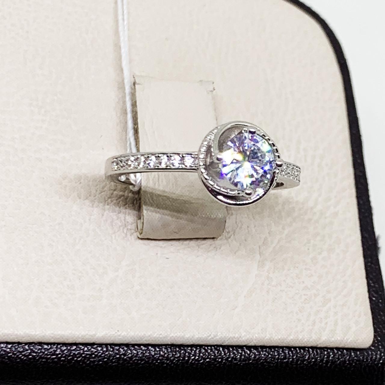 Кольцо серебряное с кубическим цирконием р. 17 2,5 г (1652773315)