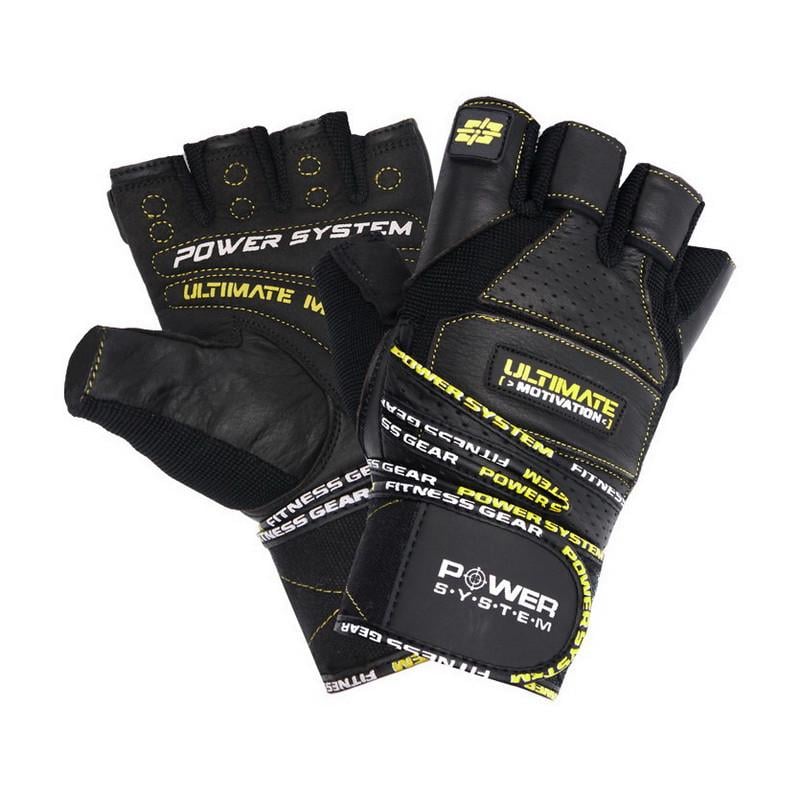 Перчатки для тренировок Power System Ultimate Motivation Gloves 2810YW L Yellow (22069-01)