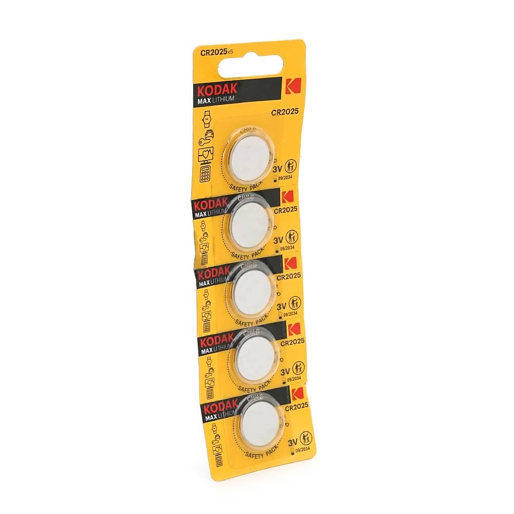 Батарейка літієва Kodak CR2025 5 шт. (29898) Батарейка літієва Kodak CR2025 5 шт. (29898)