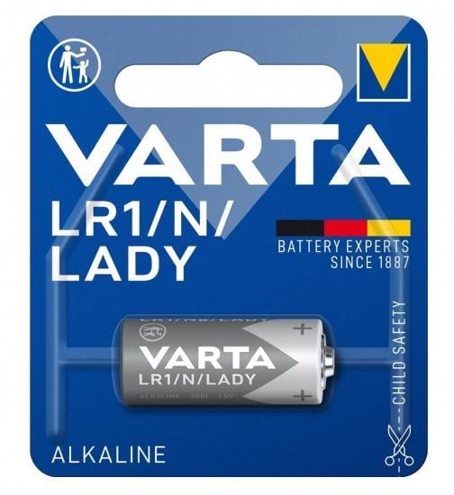 Батарейка щелочная Varta LR1 880 mAh 1,5-1,55V 1 шт. (26938453)