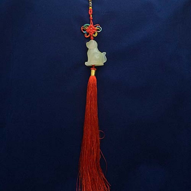 Подвеска собака нефритовая 4 см Красный/Зеленый (99) Подвеска собака нефритовая 4 см Красный/Зеленый (99)