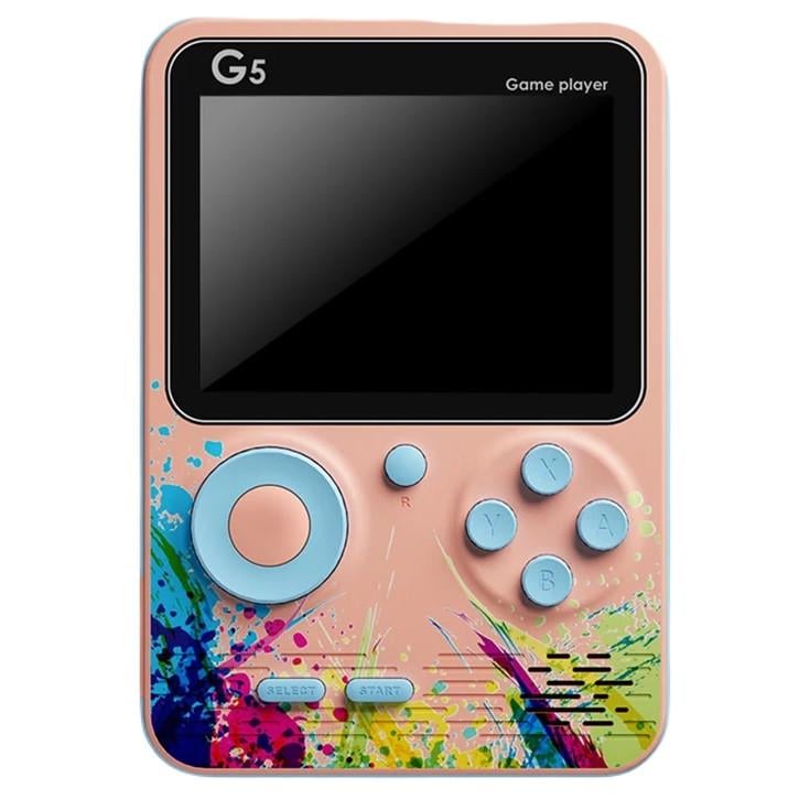 Приставка-консоль игровая Rias G5 Game Box 3" 500 игр с джойстиком Pink (3_04581) - фото 1