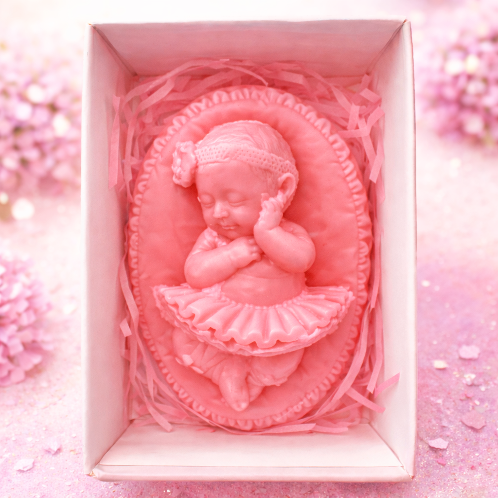Мыло сувенирное фигурное Младенец Балерина Розовый Мыло сувенирное фигурное Младенец Балерина Розовый