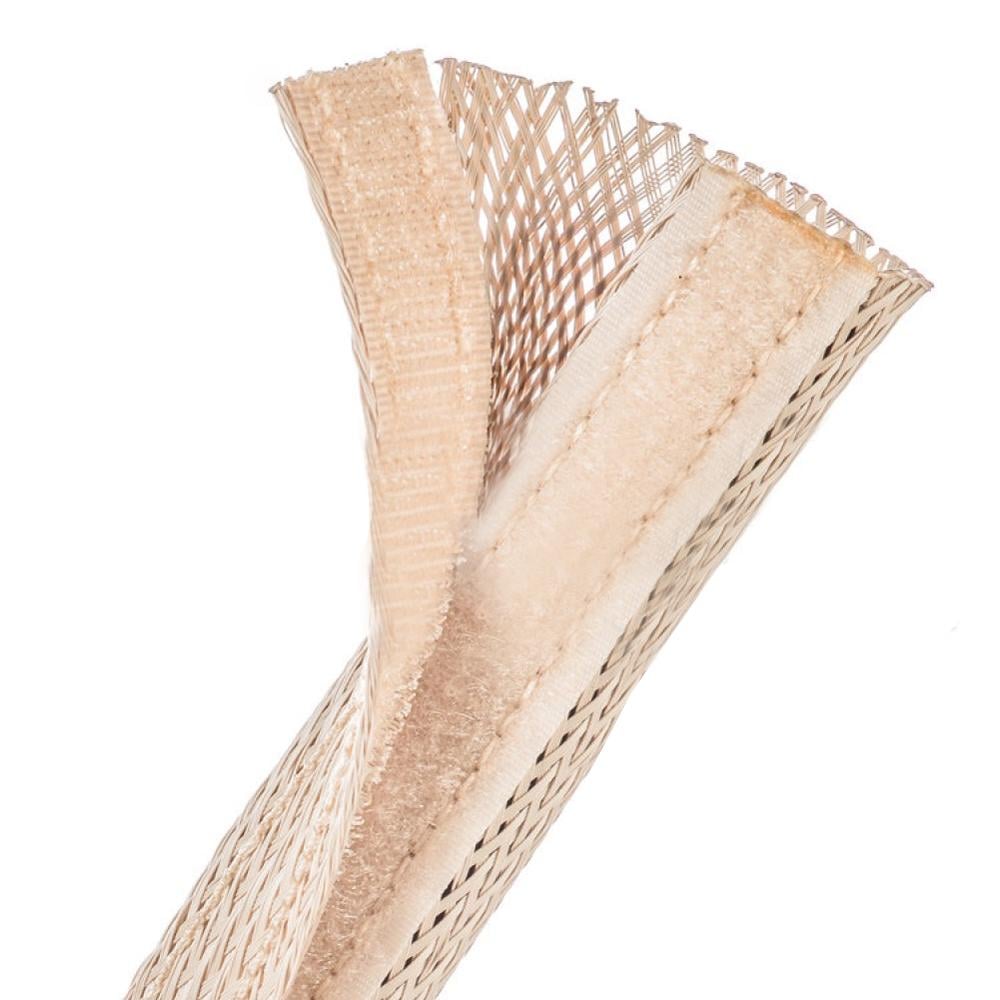 Кабельная оплетка эластичная Techflex FWN1.25BE Flexo Wrap на замке-липучке наружный D 27,9 мм Бежевый