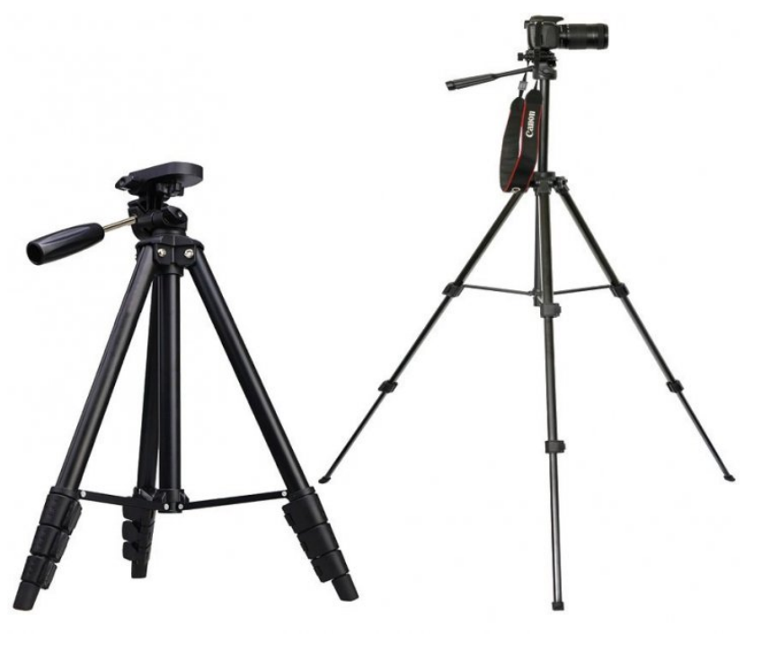 Штатив универсальный Tripod A608 для фотоаппарата камеры проектора с чехлом 54 -142 см (1717712680) - фото 7