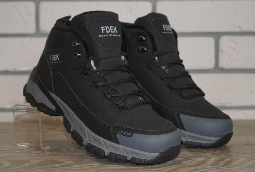 Черевики зимові підліткові FDEK р. 38 24,5 см Чорний/Сірий (31544-38) - фото 5 Черевики зимові підліткові FDEK р. 38 24,5 см Чорний/Сірий (31544-38) - фото 5