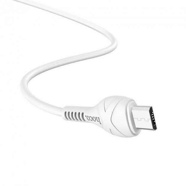 Кабель USB Hoco X37 Cool Power Charging USB-Micro USB 1m 2,4A Білий - фото 3