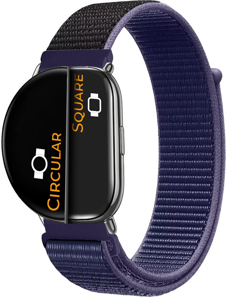Ремешок нейлоновый Sport Loop для ZEPP E Square/Circular Midnight Blue (16134-4D)