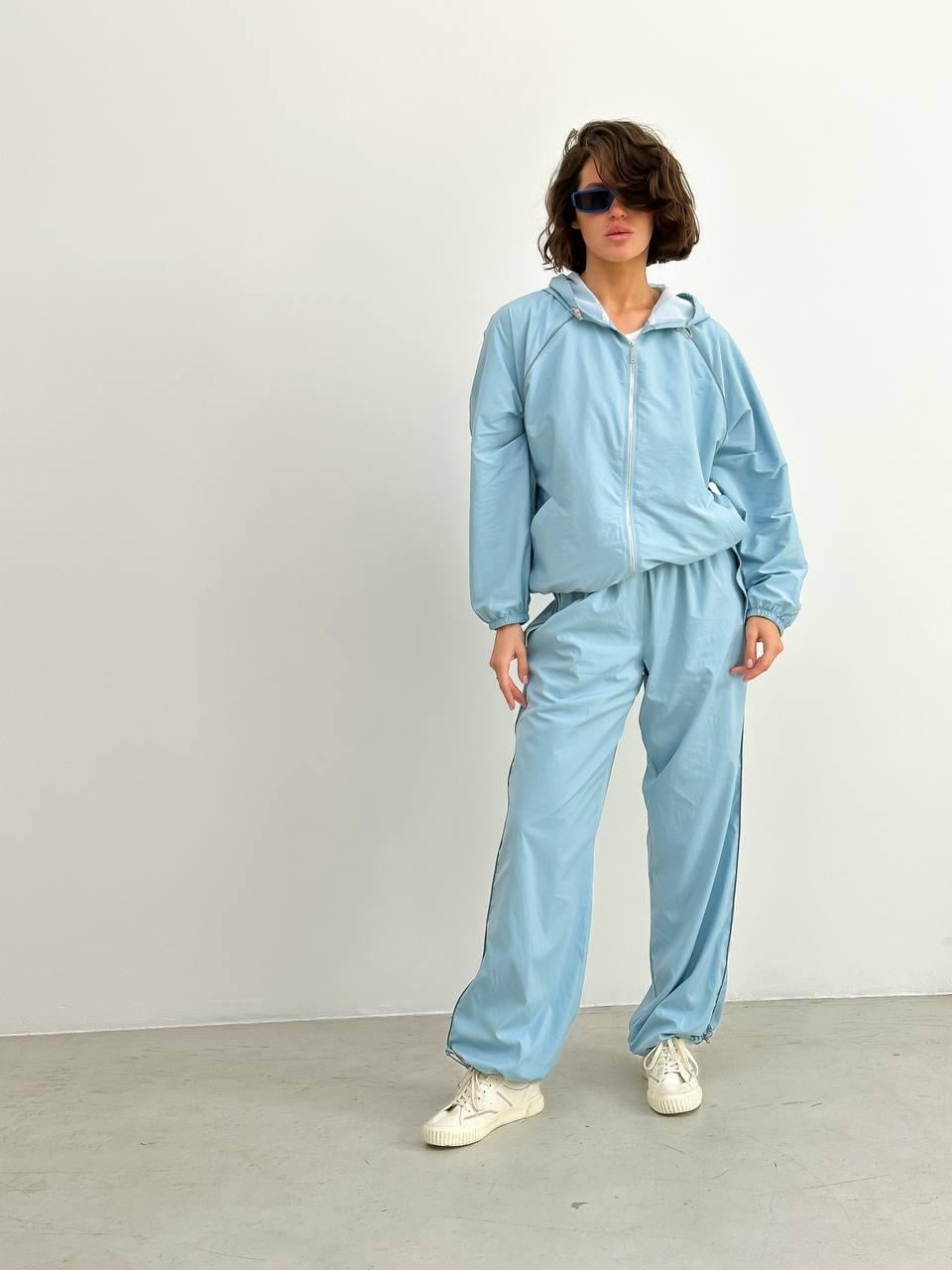 Спортивный костюм женский ZF Inspire 1625 со светоотражающей вставкой L-XL Голубой (1625-БЛ-L-XL)