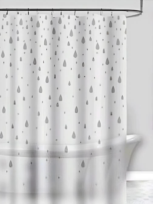 Шторка для ванной силиконовая White Drop Cortina 180x180 см (81072)