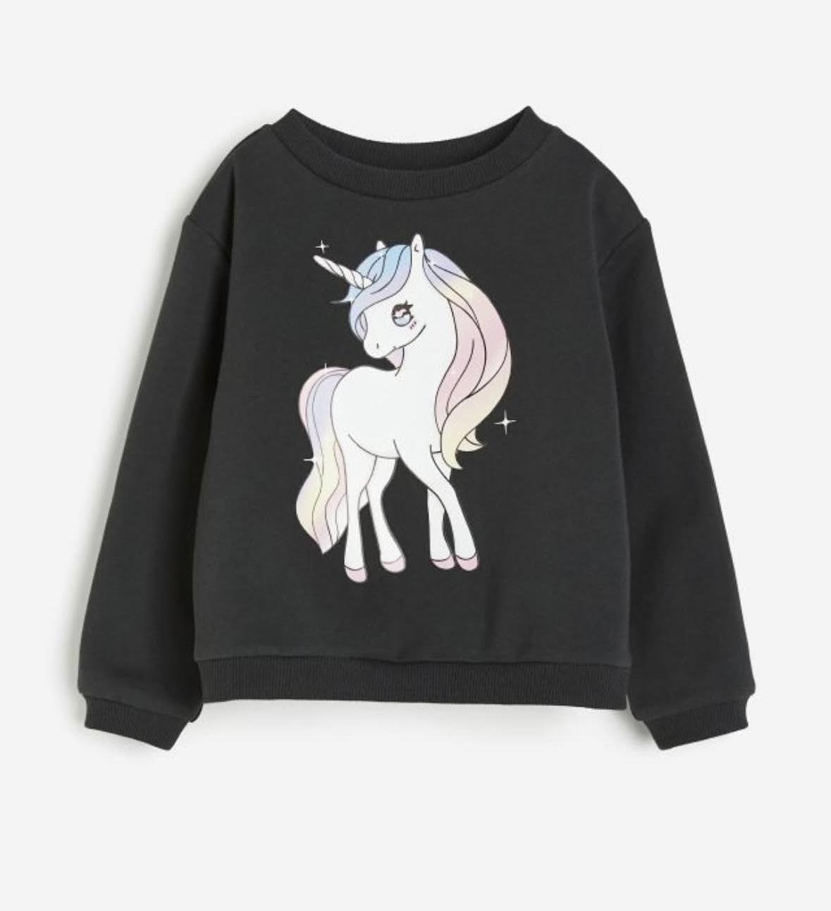 Свитшот детский утепленный H&M 110-116 см Черный (1216938)