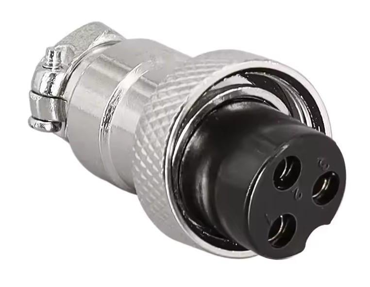 Разъем соединительный авиационный GX16 3-pin штекер/розетка комплект 16M-3B/16M-3A (2678556570) - фото 4 Разъем соединительный авиационный GX16 3-pin штекер/розетка комплект 16M-3B/16M-3A (2678556570) - фото 4