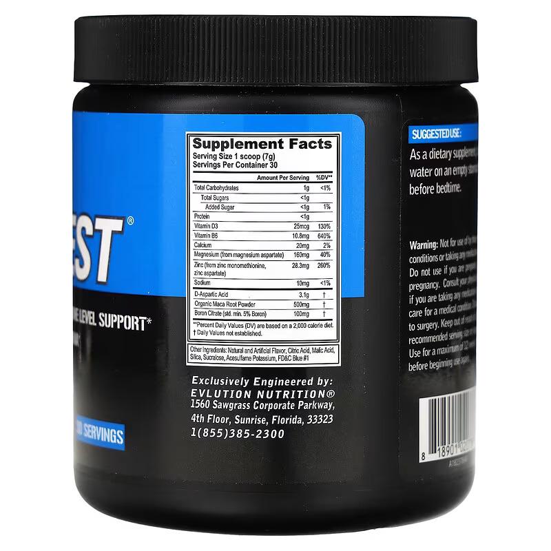 Бустер тестостерону Evlution Nutrition EVLTest Blue Raz 210 г - фото 2