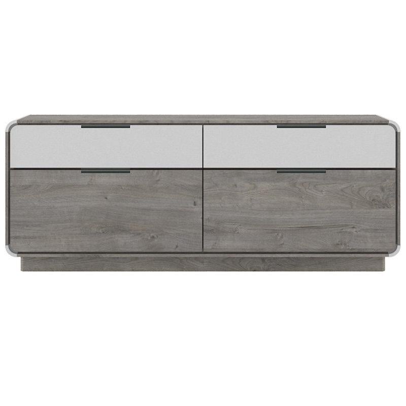 Тумба под ТВ Gerbor Алиса RTV2S2K из ДСП 540х400х1500 мм Шварцвальд/Нимфея Альба (39659)