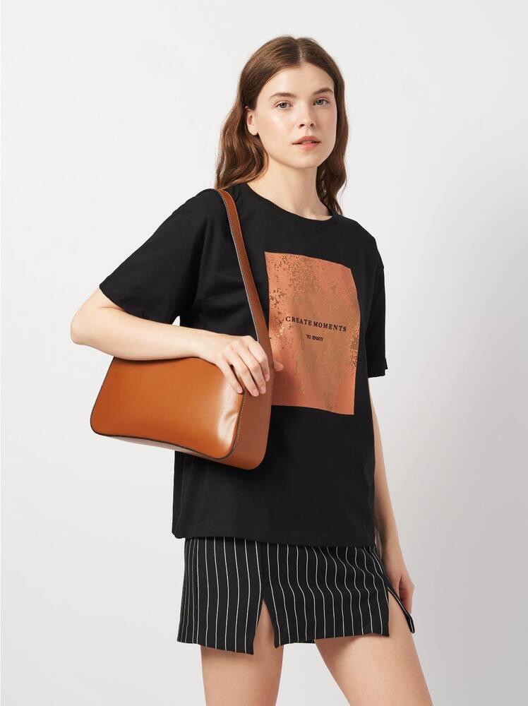 Футболка Eyma Sport 73-4003x13 женская S Черно-коричневый (191874)