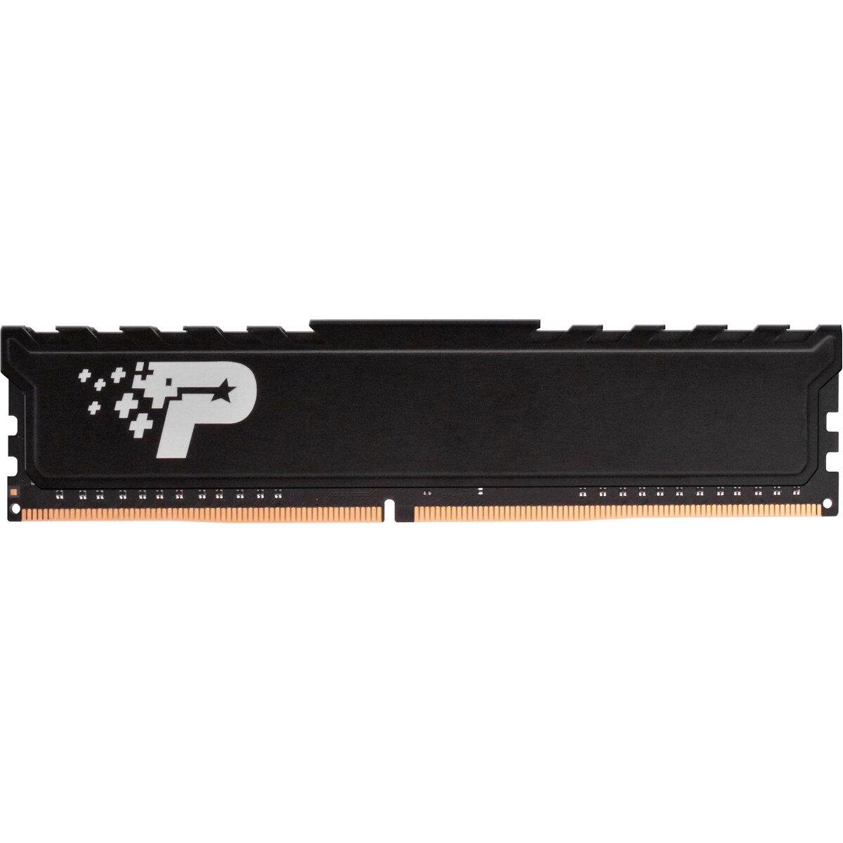 Оперативная память Patriot DDR4 SL Premium 16 Гб 2666 МГц CL19 DIMM HEATSHIELD Black - фото 1