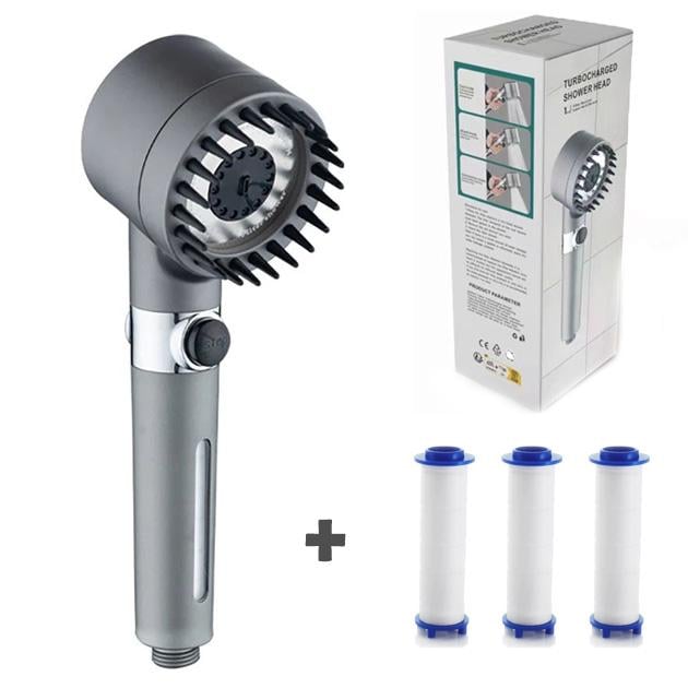 Лійка для душу масажна з фільтром 3 шт. (29094936) - фото 7