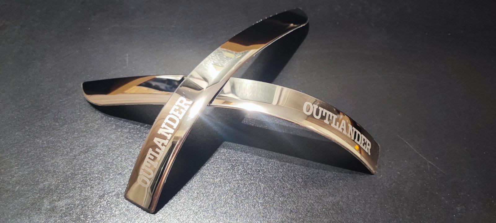 Накладки на дзеркала Mitsubishi Outlander 3 XL з написом Outlander 2 шт. (27489994) - фото 3 Накладки на дзеркала Mitsubishi Outlander 3 XL з написом Outlander 2 шт. (27489994) - фото 3