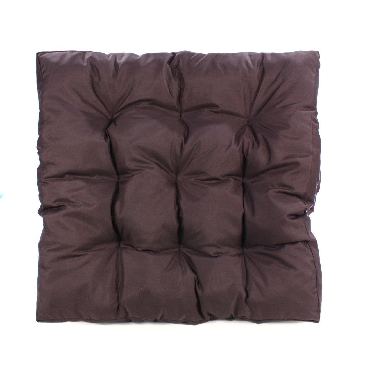 Подушка на стул МИ0003 50х50х7 см Коричневый (159485)