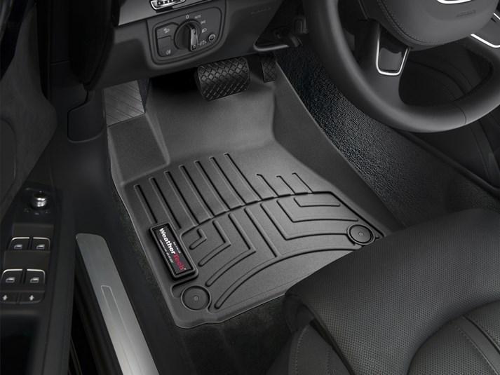 Килимки автомобільні передні лайнери WeatherTech 444201 Audi A8/A8L/S8 2011-2018 Чорний (106909667)