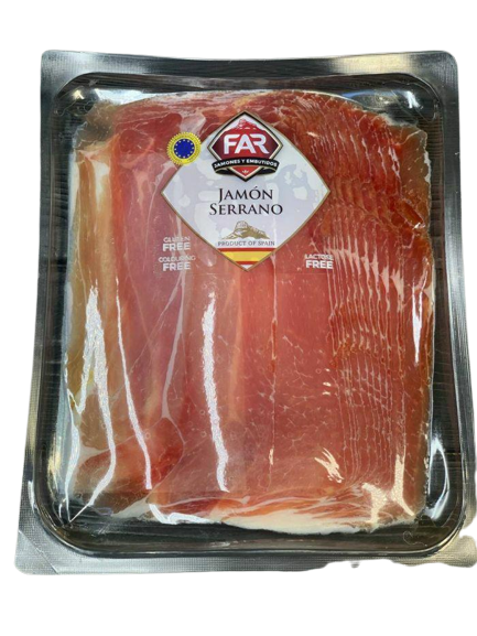 Хамон FAR Serrano нарезка без лактозы и глютена 250 г