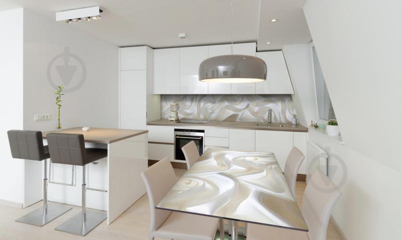 Наклейка виниловая на стол Zatarga «Белый шелк и Жемчуг» 650х1200 мм Z180442/1st