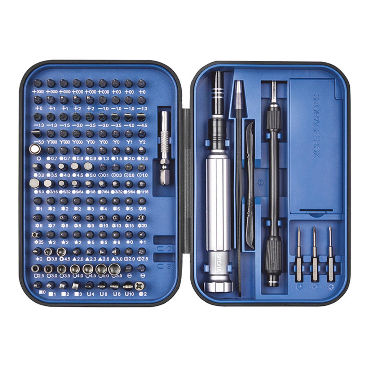 Отвертка Brevia с комплектом насадок для точных работ 150в1