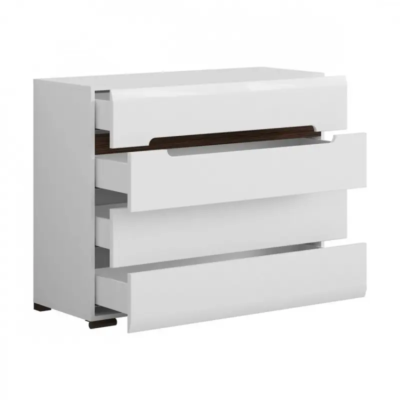 Комод Гербор Ацтека KOM4S/8/11 105х41х84 см Білий глянець (25279727) - фото 2