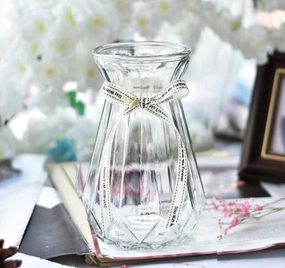 Ваза стеклянная для цветов и декора Viva PURL 25 см Прозрачный (6841693)