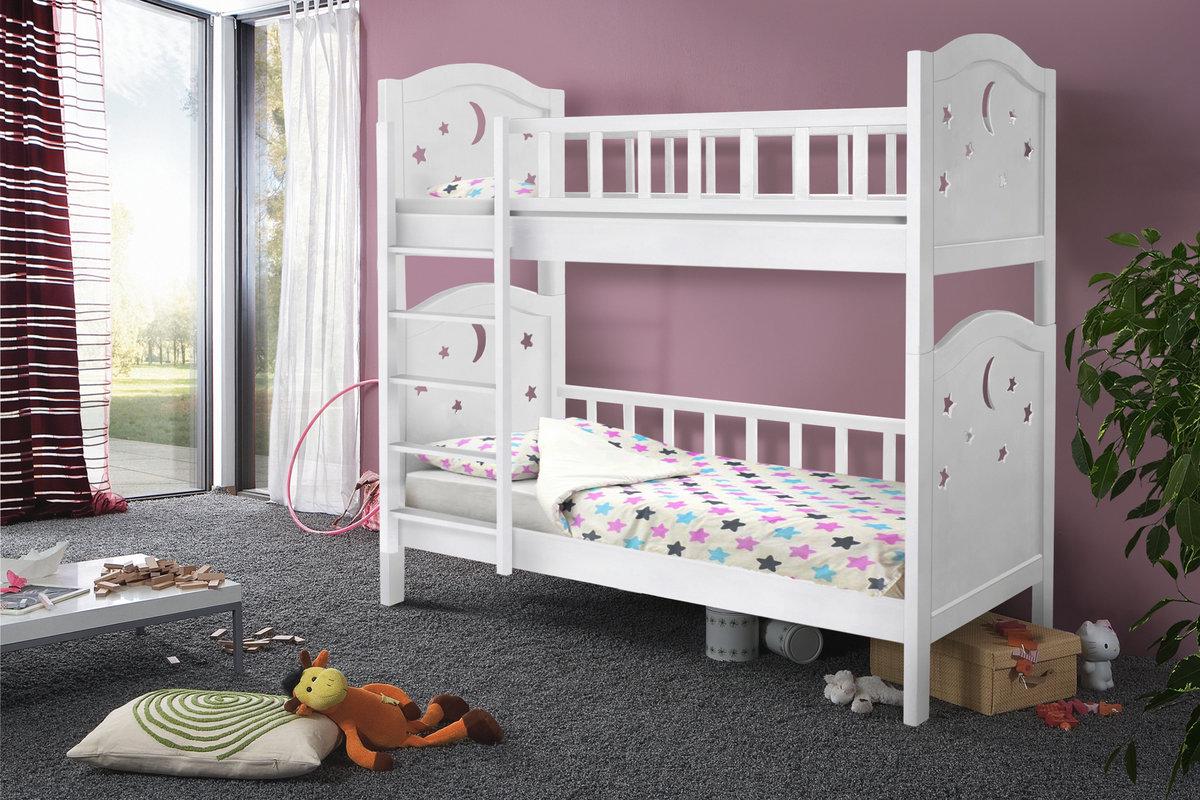 Кровать двухярусная Мікс Меблі Тоскана 800х1900 мм Белый (А0055197) - фото 2 Кровать двухярусная Мікс Меблі Тоскана 800х1900 мм Белый (А0055197) - фото 2