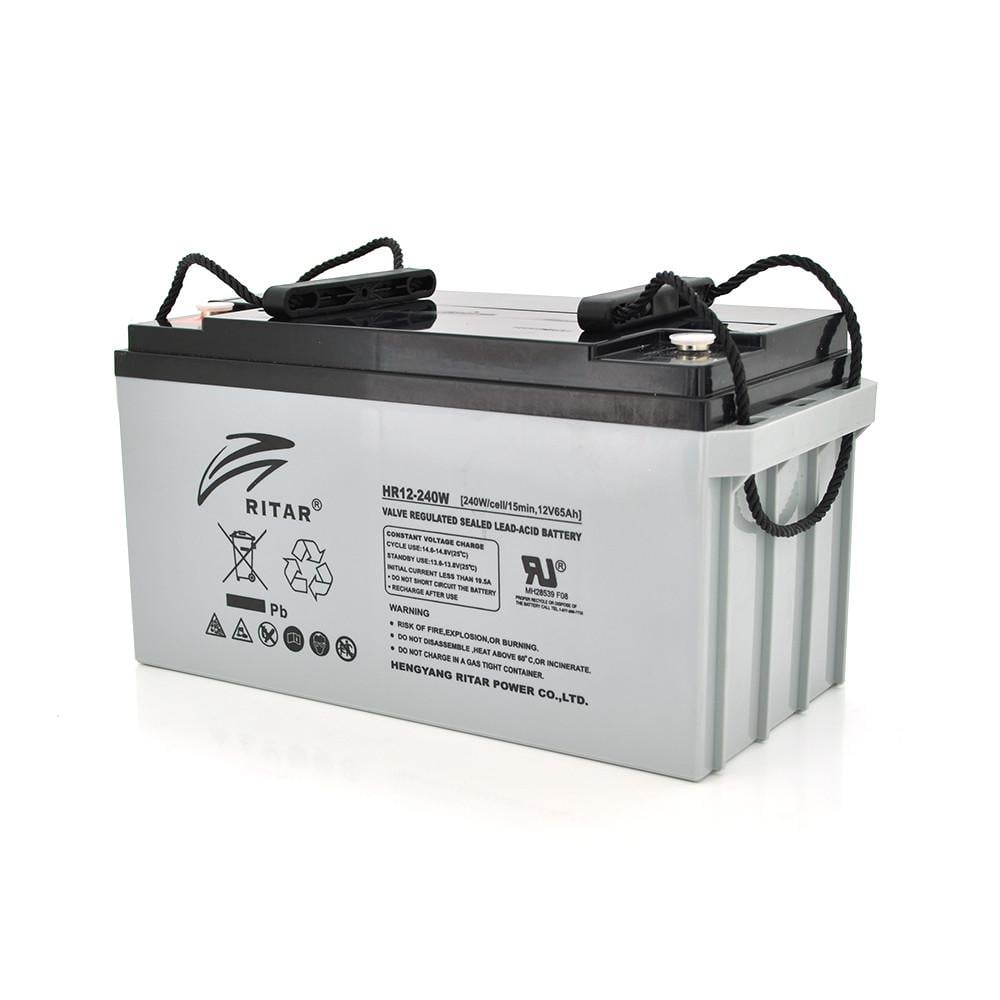 Батарея акумуляторна AGM RITAR HR12240W Gray Case 12V 65.0Ah