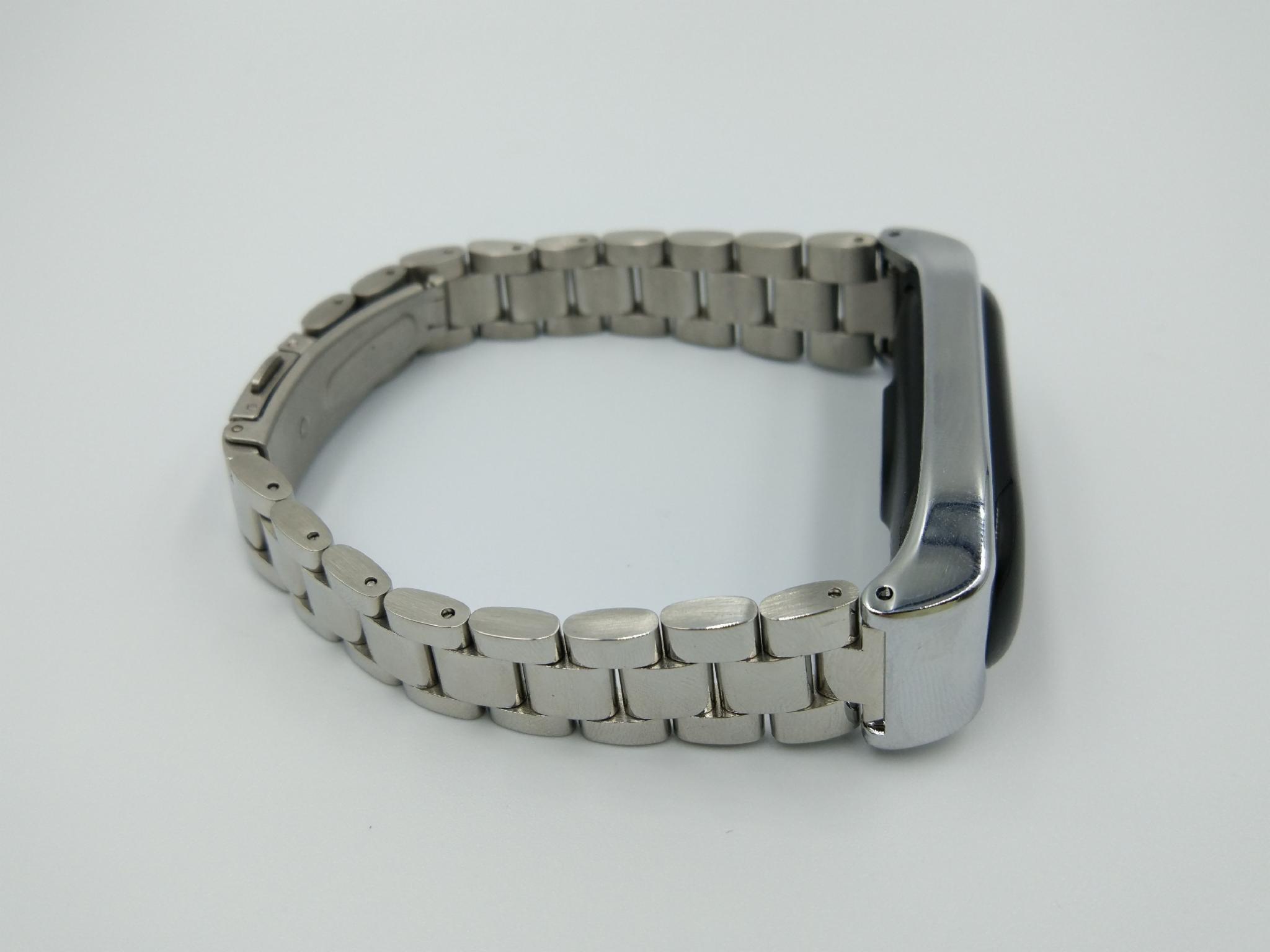 Ремешок MiJobs металлический для Xiaomi Mi Band 5/4/3 Серебряный (1789P) - фото 9