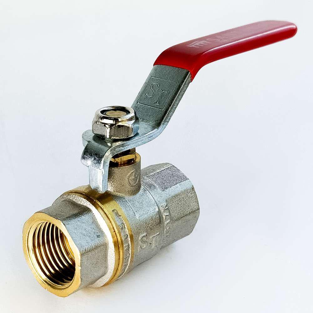 Кран шаровой для воды SANTAN PREMIUM 600,1/2" внутренний-внутренний Красный (57155) Кран шаровой для воды SANTAN PREMIUM 600,1/2" внутренний-внутренний Красный (57155)