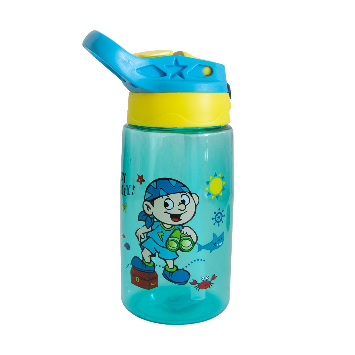 Бутылка для воды с трубочкой детская Baby bottle LB 400 500 мл Синий (1009689-LightBlue)