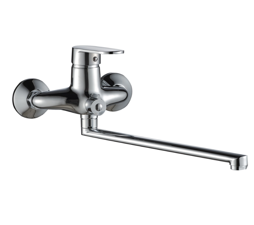 Змішувач для ванни Lidz Tani 0052 k40 LDTAN0052CRM44960 з поворотним виливом з душовим гарнітуром Chrome