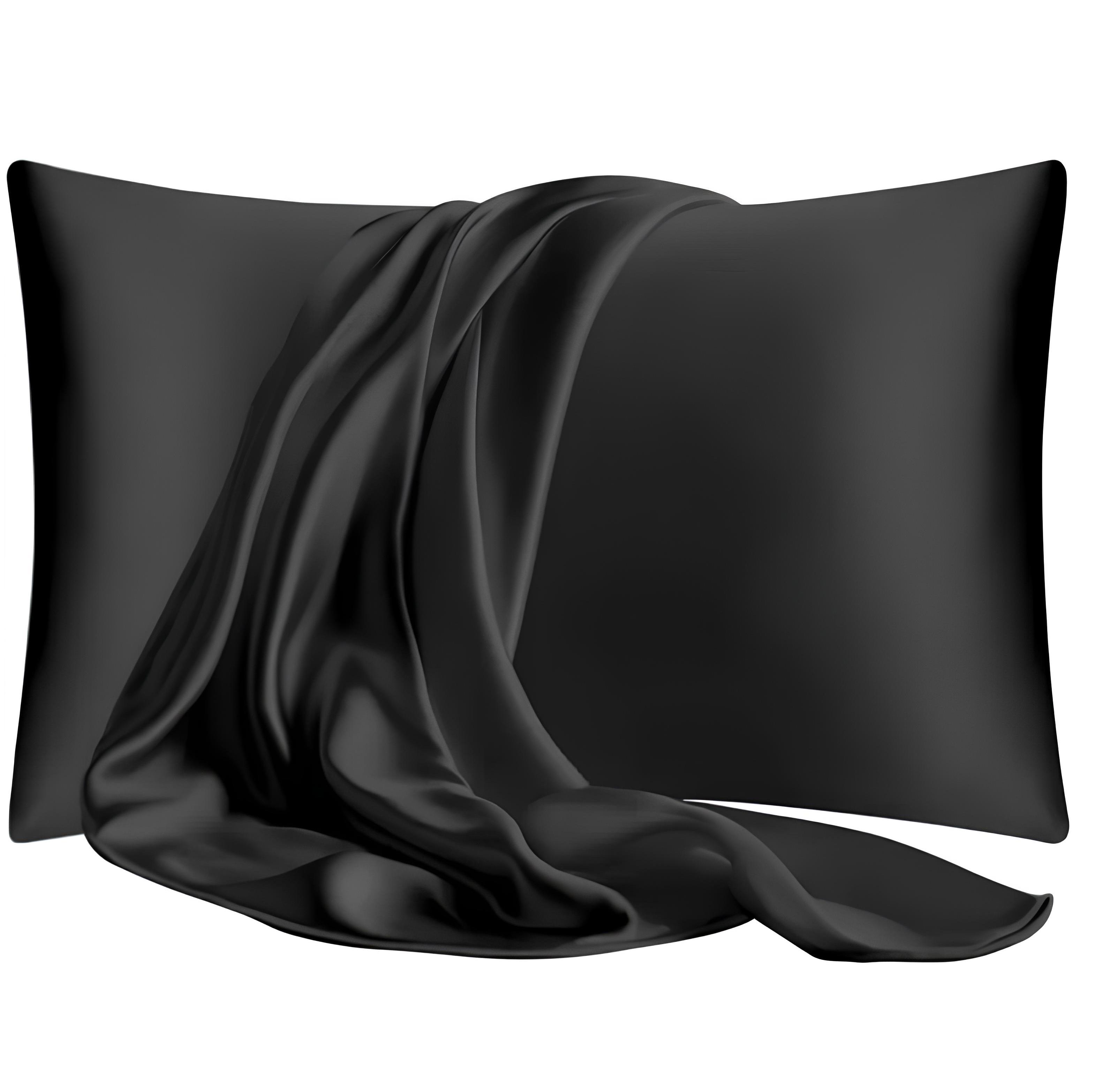 Наволочка шелковая Мулбери 19 мм 50х75 см Черный - фото 1 Наволочка шелковая Мулбери 19 мм 50х75 см Черный - фото 1