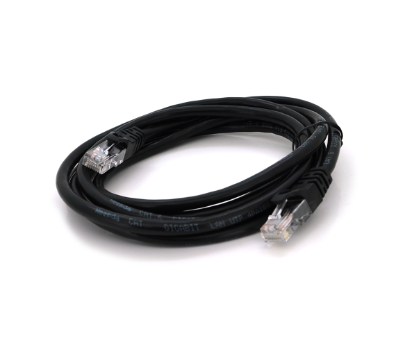 Патч-корд литой Ritar RJ45 Cat 6 UTP 1 м Black (PCR-CU6/1Bk)