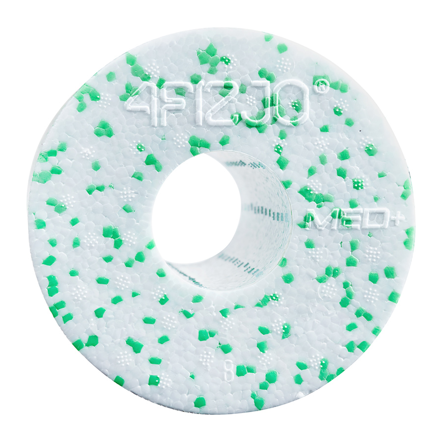 Масажний ролик 4fizjo EPP MED+ гладкий 33x14 см 4FJ0053 White/Green - фото 3