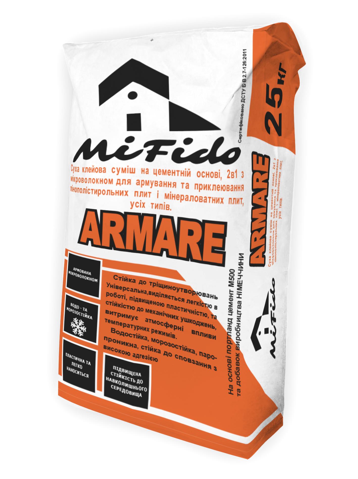 Клей для теплоизоляции MiFido ARMARE 25 кг (20126)