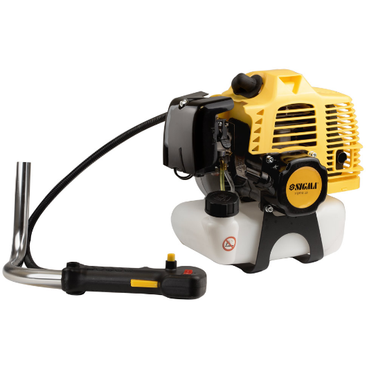 Тример бензиновий жорсткий посилений вал U-ручка катушка/2 ножа/ремінь 3,6кВт 52 см³ - фото 3 Тример бензиновий жорсткий посилений вал U-ручка катушка/2 ножа/ремінь 3,6кВт 52 см³ - фото 3