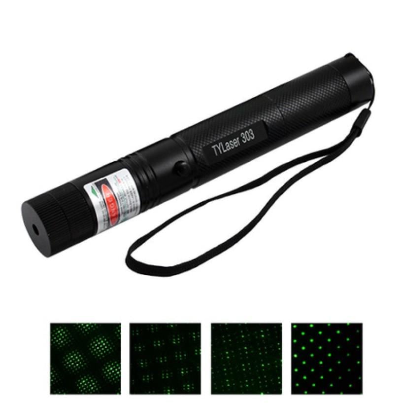 Лазерная указка с насадкой Laser Pointer 303 зеленый свет (3811175) - фото 2