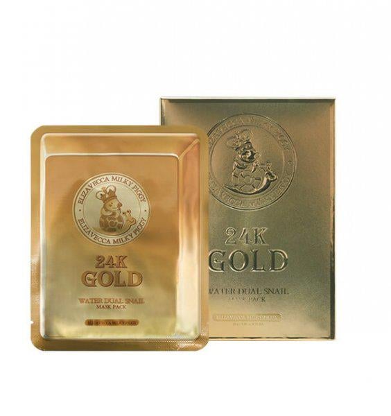 Омолаживающая Elizavecca 24K Gold Water Dew Snail 10 шт по 25 мл