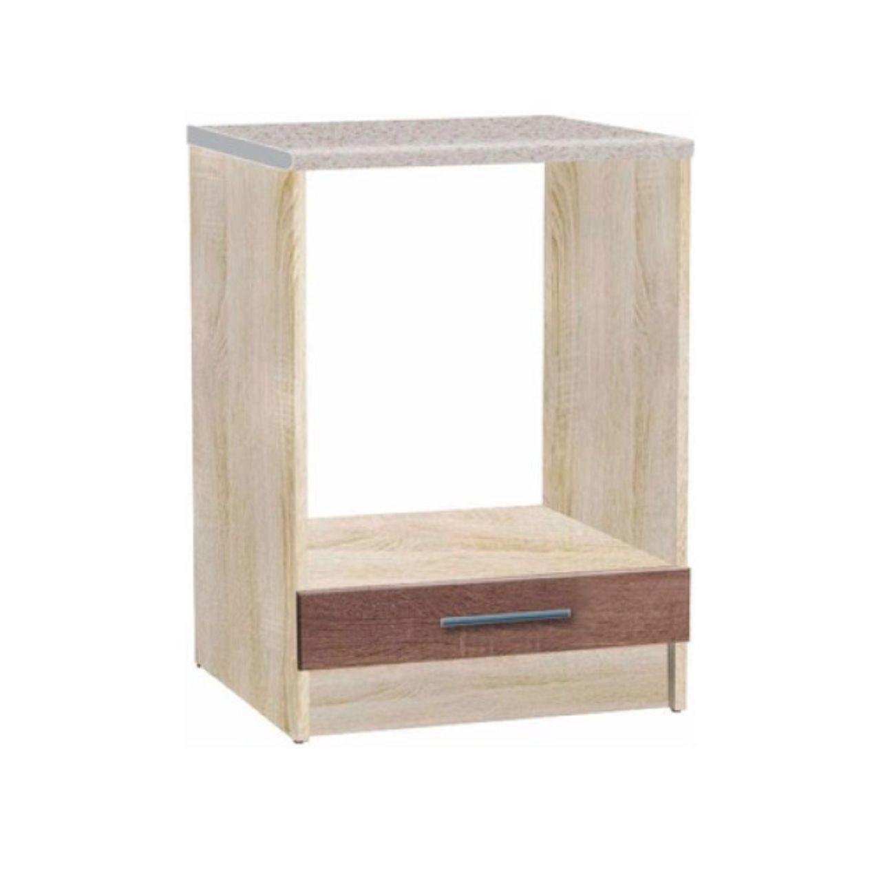 Кухня секция Эко Эверест 60 Низ духовка 600х456х820 мм без столешницы Дуб сонома/Трюфель (eko-350)