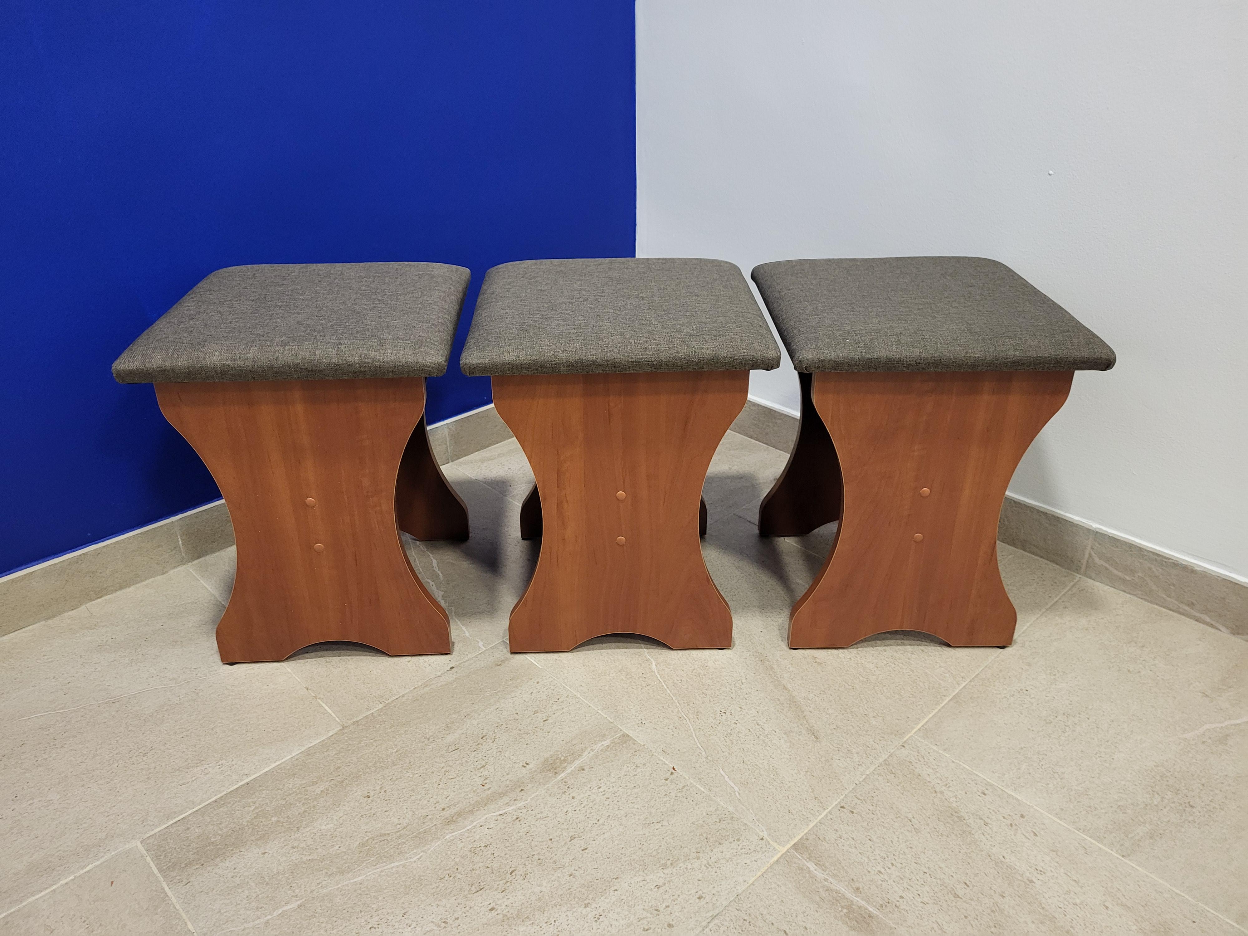 Комплект табуретов Семейный 35х35х44 см 3 шт. Яблоня/Дорандо (TTT-Y-D)