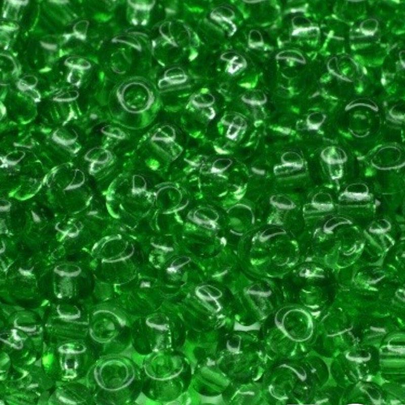 Бисер Preciosa Чехия прозрачный Зеленый (50100)