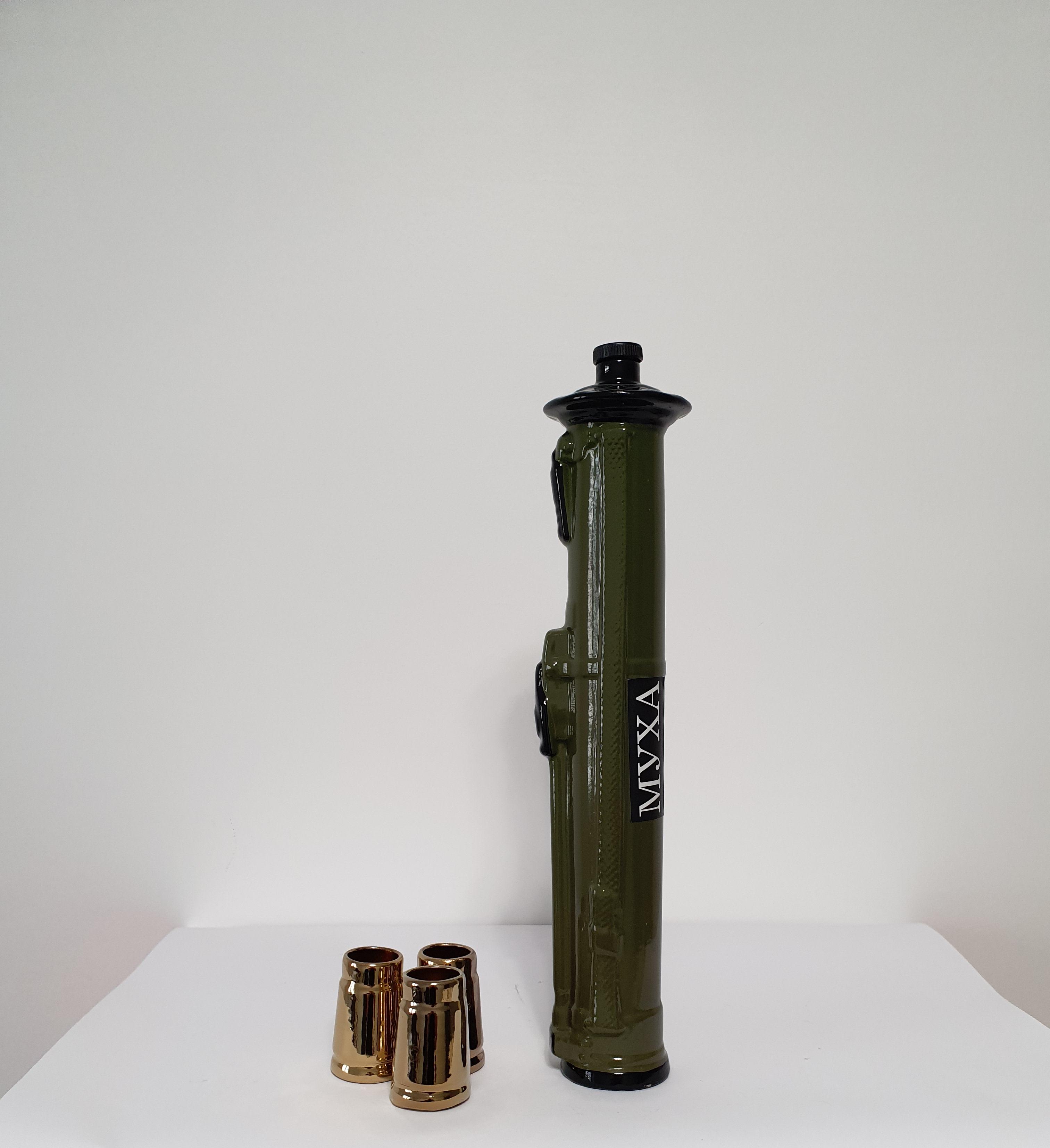 Подарочный набор для алкоголя штоф с рюмками Гранатомет керамика (3232)