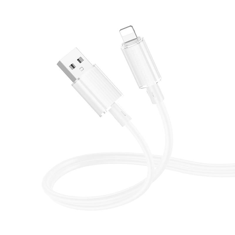 Дата-кабель Borofone BX112 Lemon USB to Lightning 2,4A 1 м White (00000073986_2) Дата-кабель Borofone BX112 Lemon USB to Lightning 2,4A 1 м White (00000073986_2)